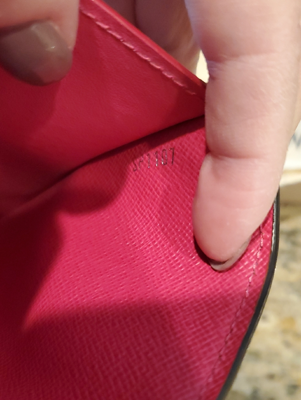 Louis Vuitton Epi Compact Victorine Wallet in Indigo / Hot Pink ... Excellent - Picture 11 of 13